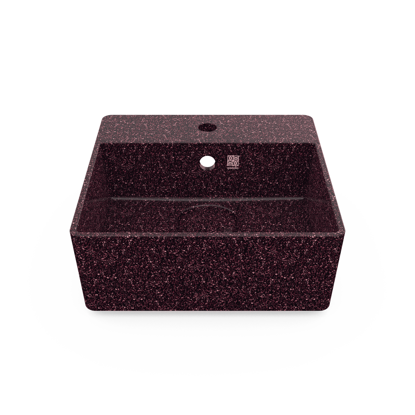 Woodio izlietne Cube40 Berry tonī