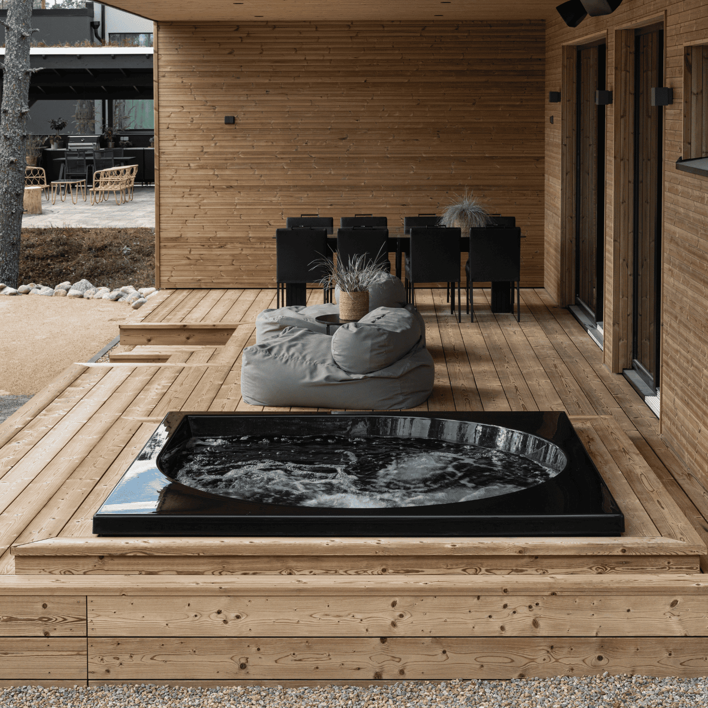 DROP X āra burbuļvanna melnā krāsā