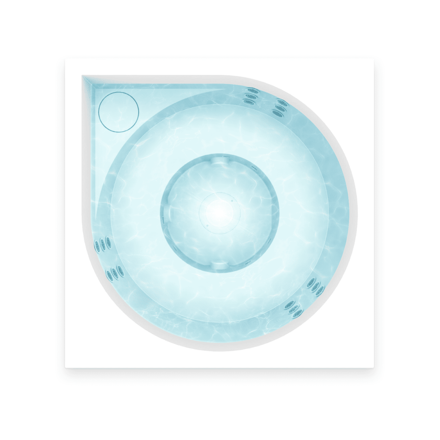 drop design spa in white