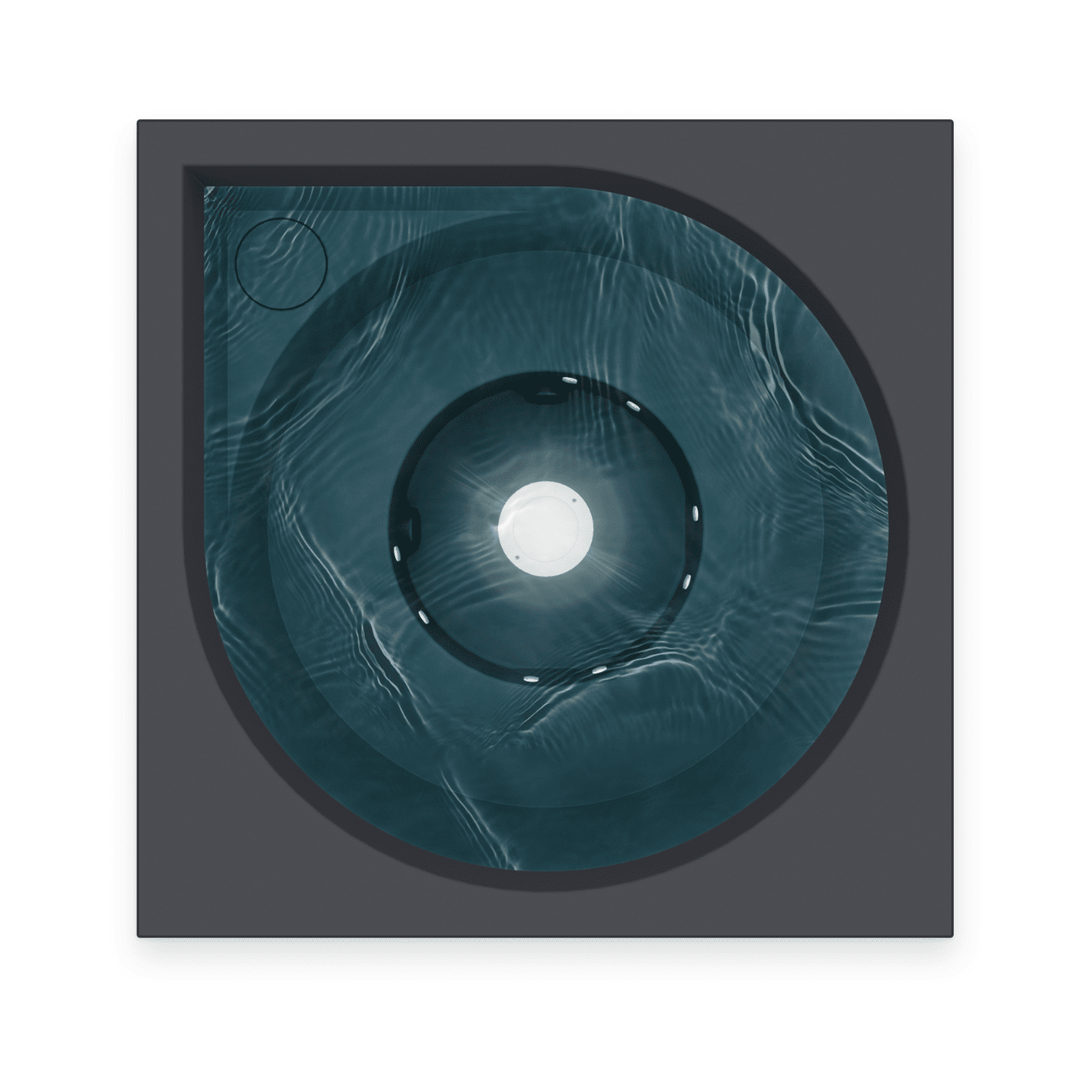 drop design spa in dark grey