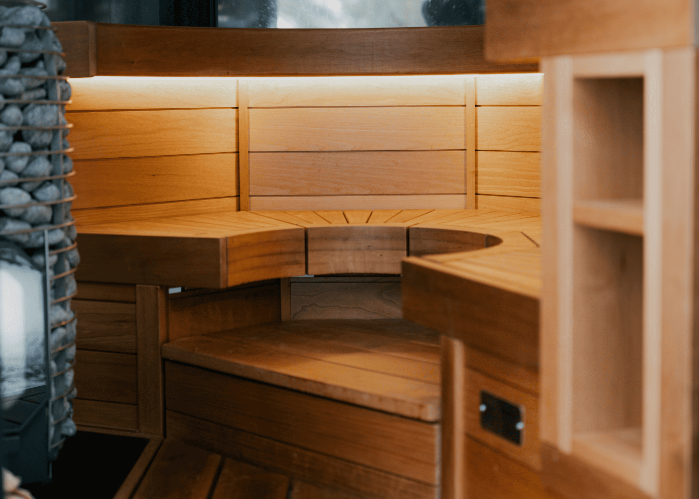 Hele Double Wood mirror sauna