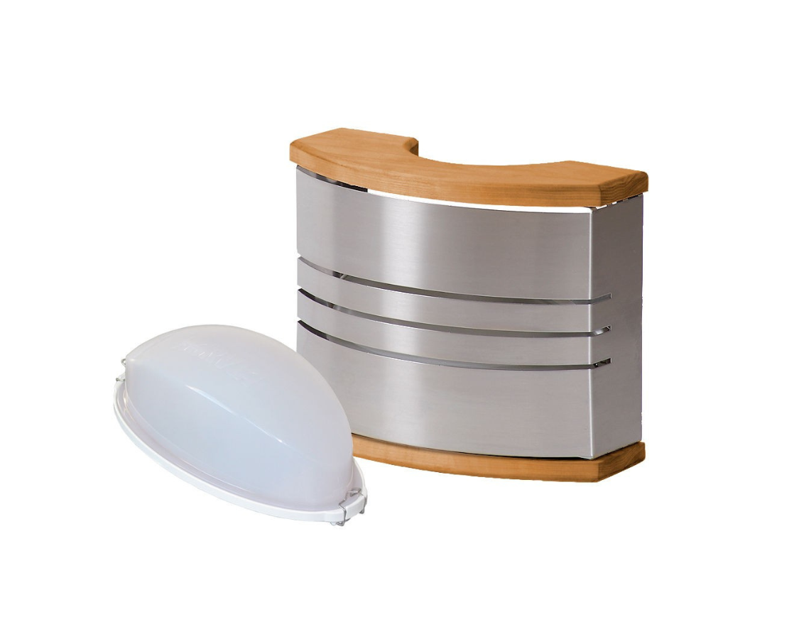 Sauna light, silver