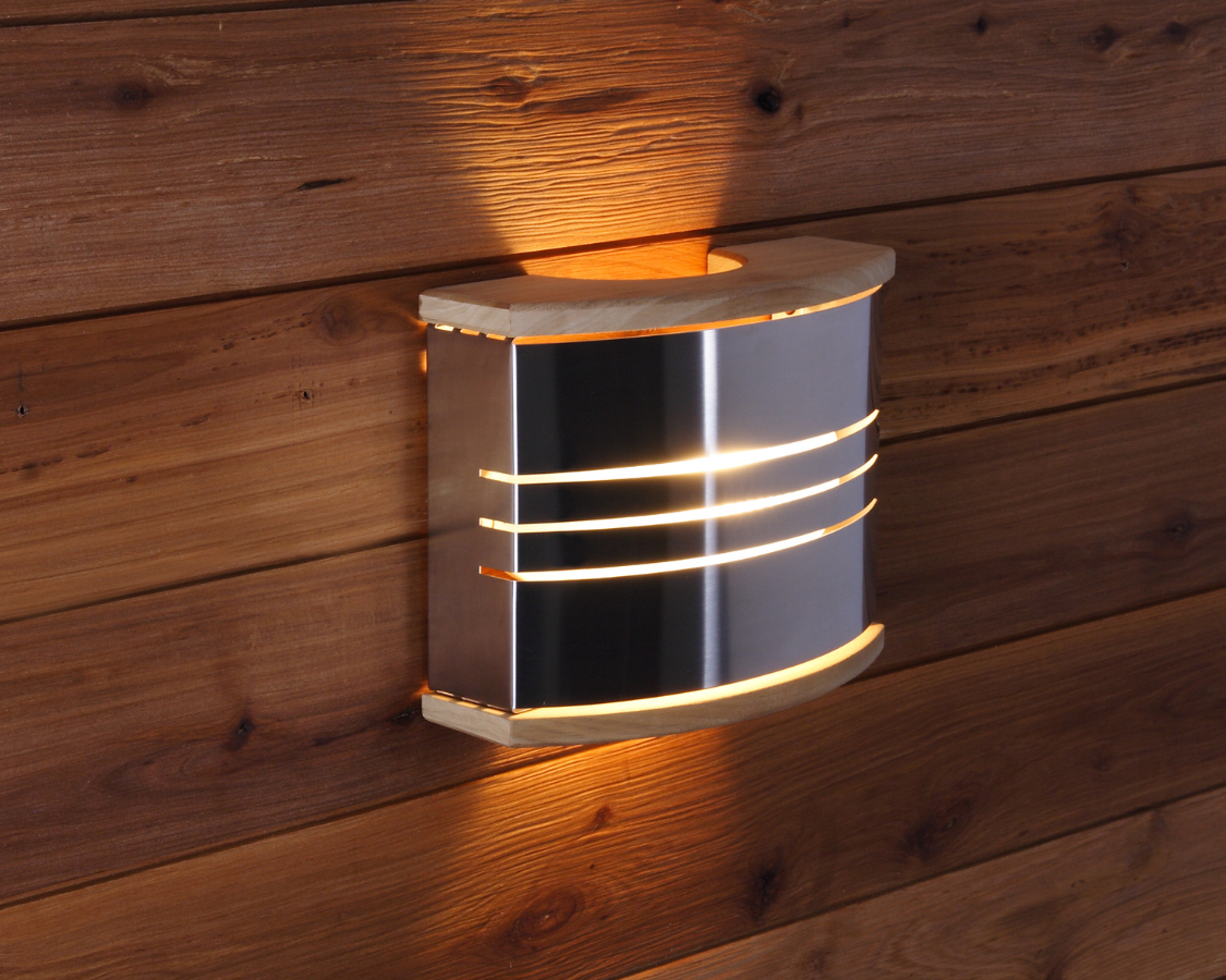 Sauna light, silver