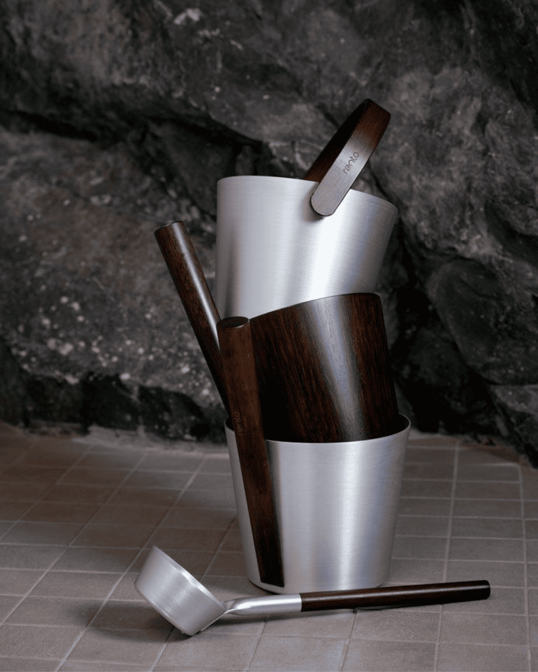 Pirts ķipis 5 l + karote | bambuss/tumšs