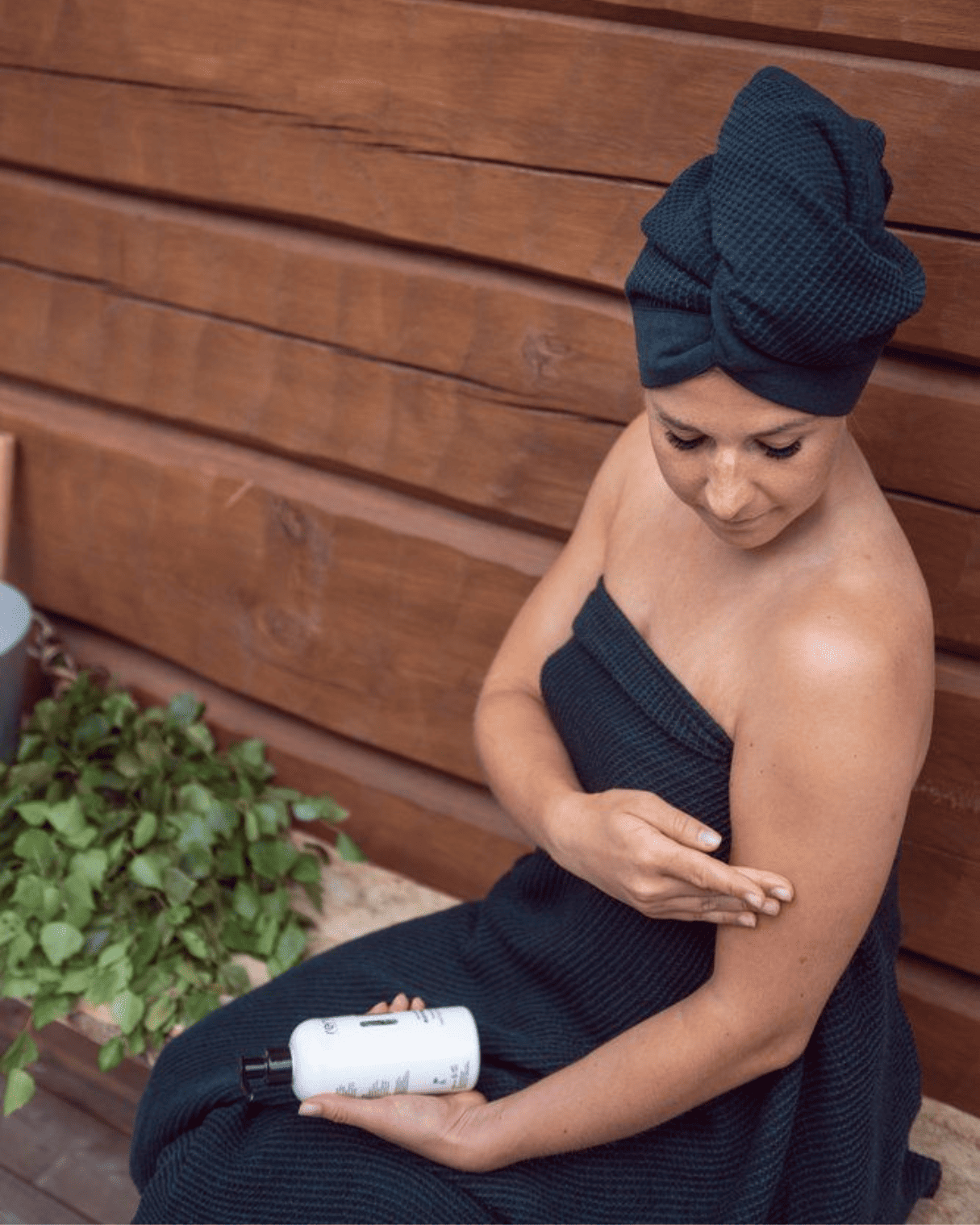 Rento pirts svārki un matu dvielis Kenno, pelēki