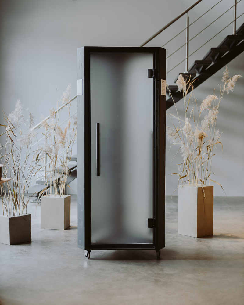 Steam room door, matte | Lux Black