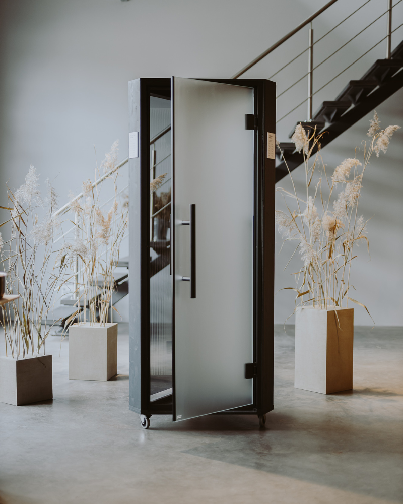 Steam room door, matte | Lux Black