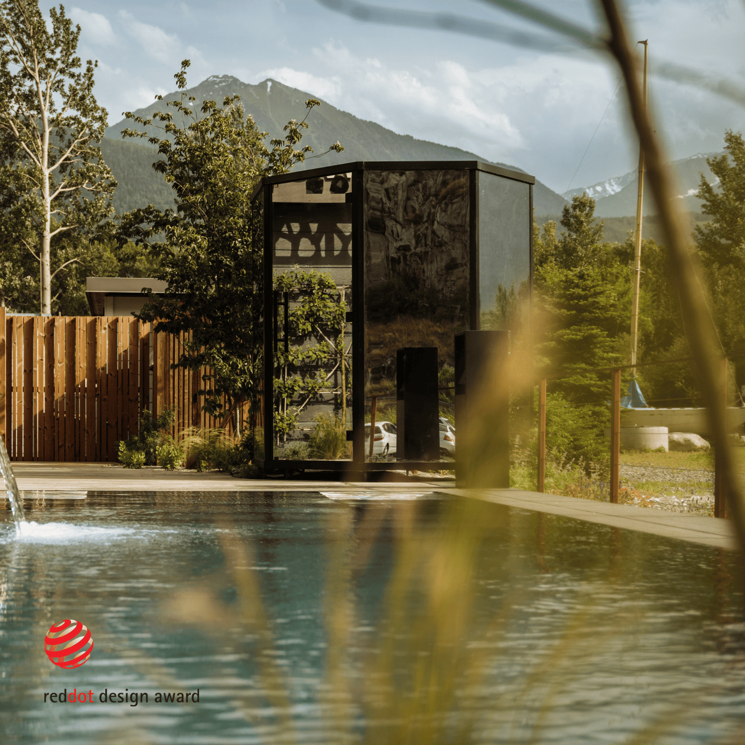 Nordic sauna Haljas spoguļsauna, Red dot design award