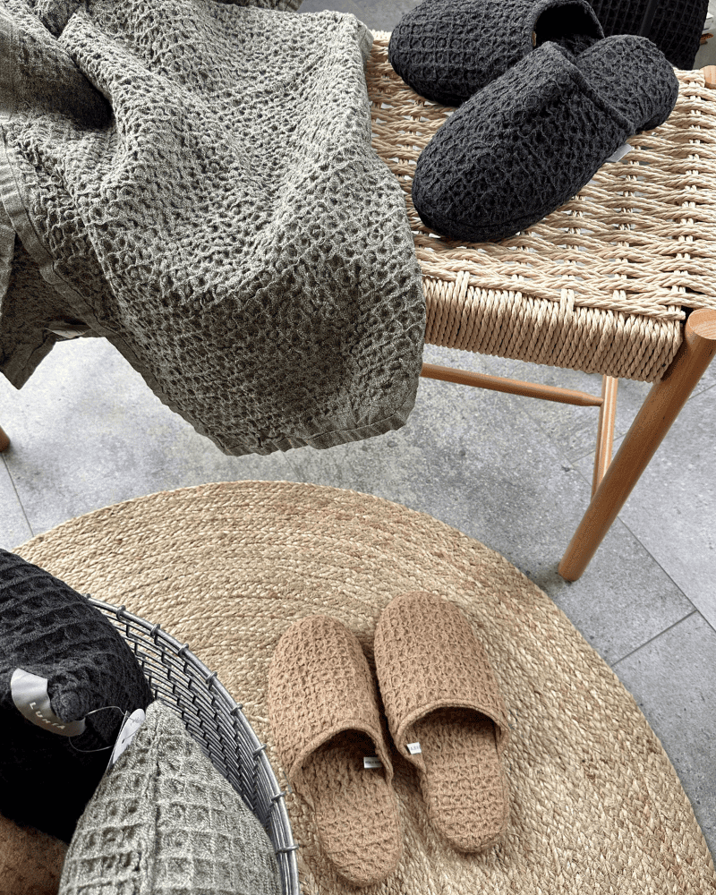 Pirts čībiņas L/XL ar linu Luhta Home