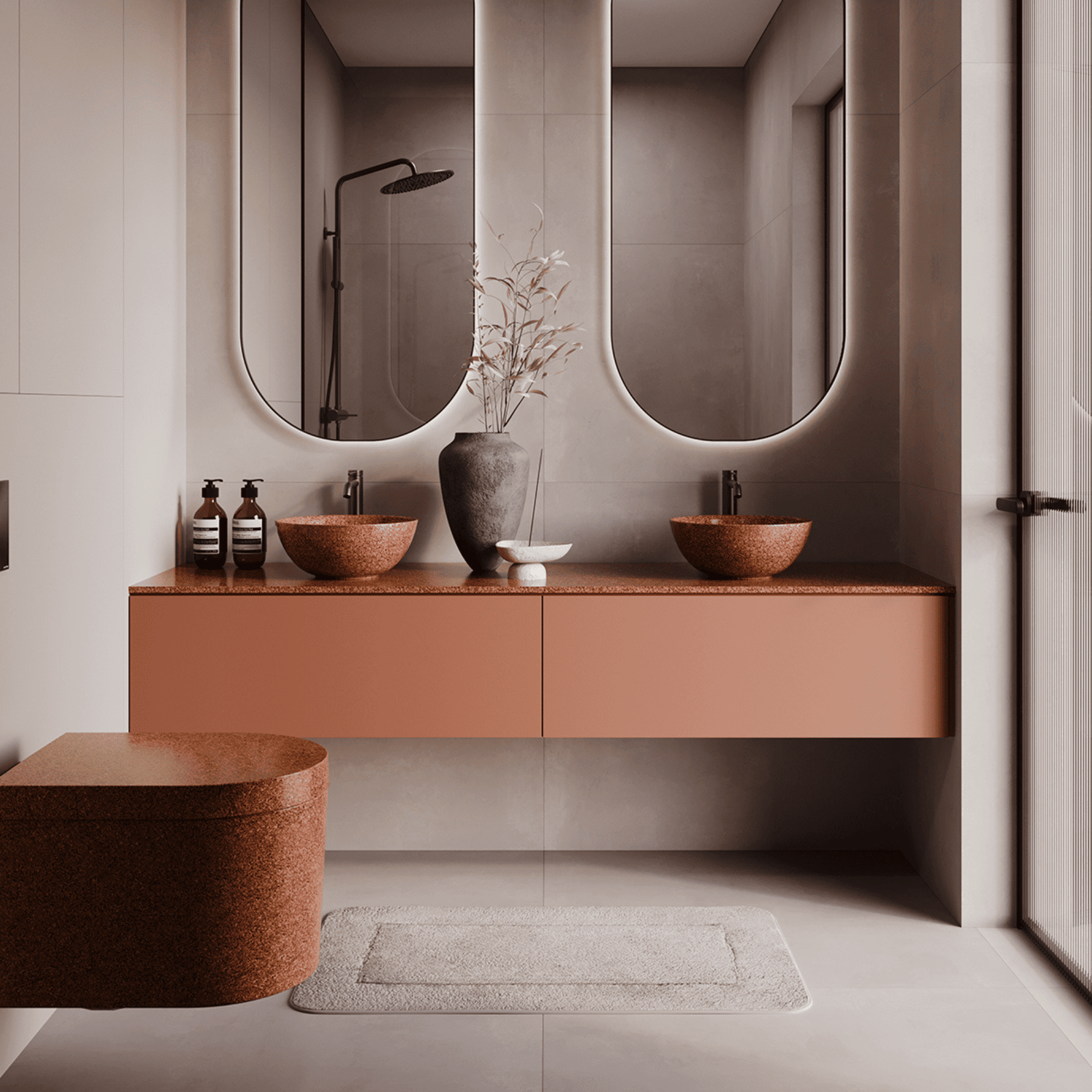 Woodio WC pods toletē