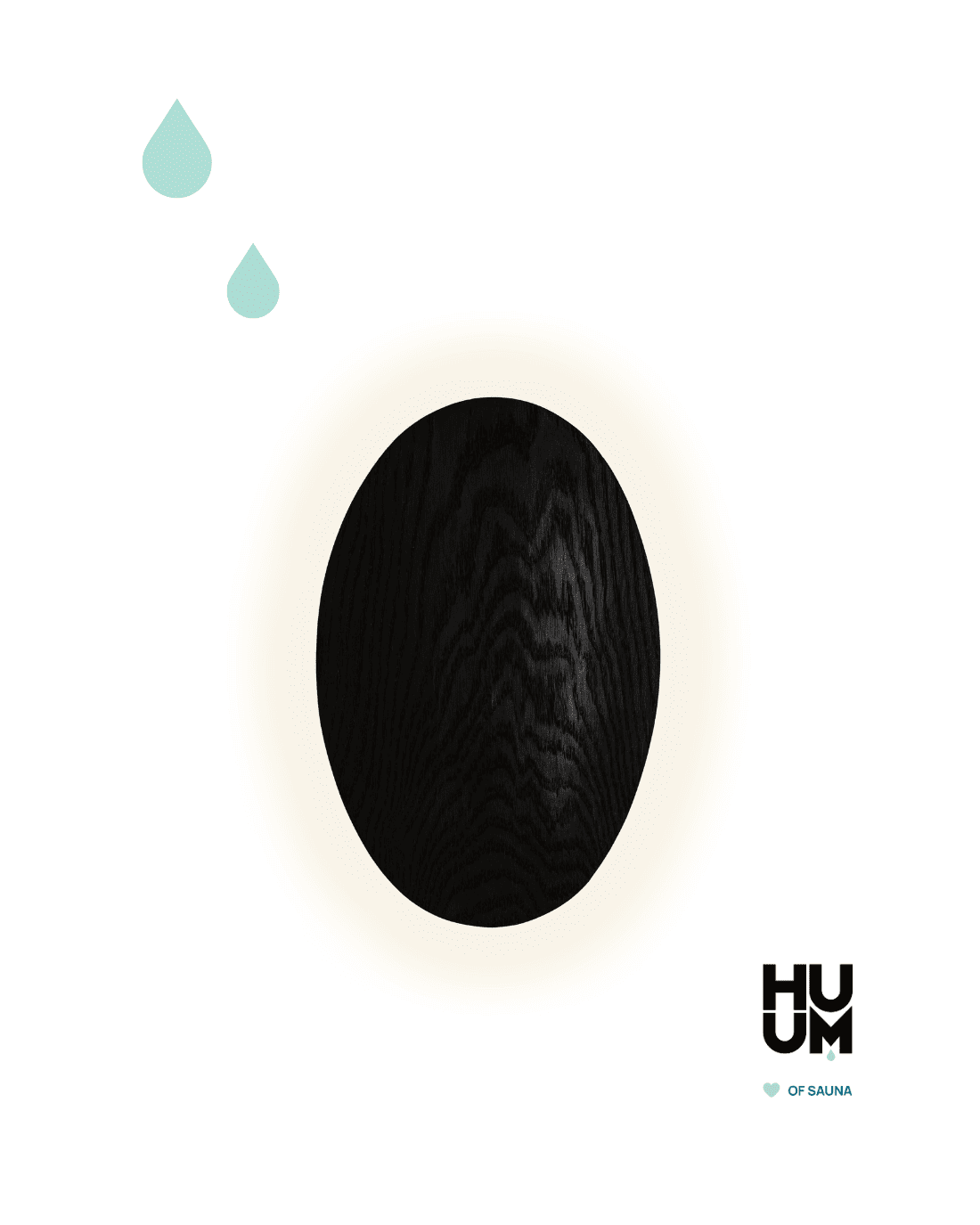 HUUM sauna light, black