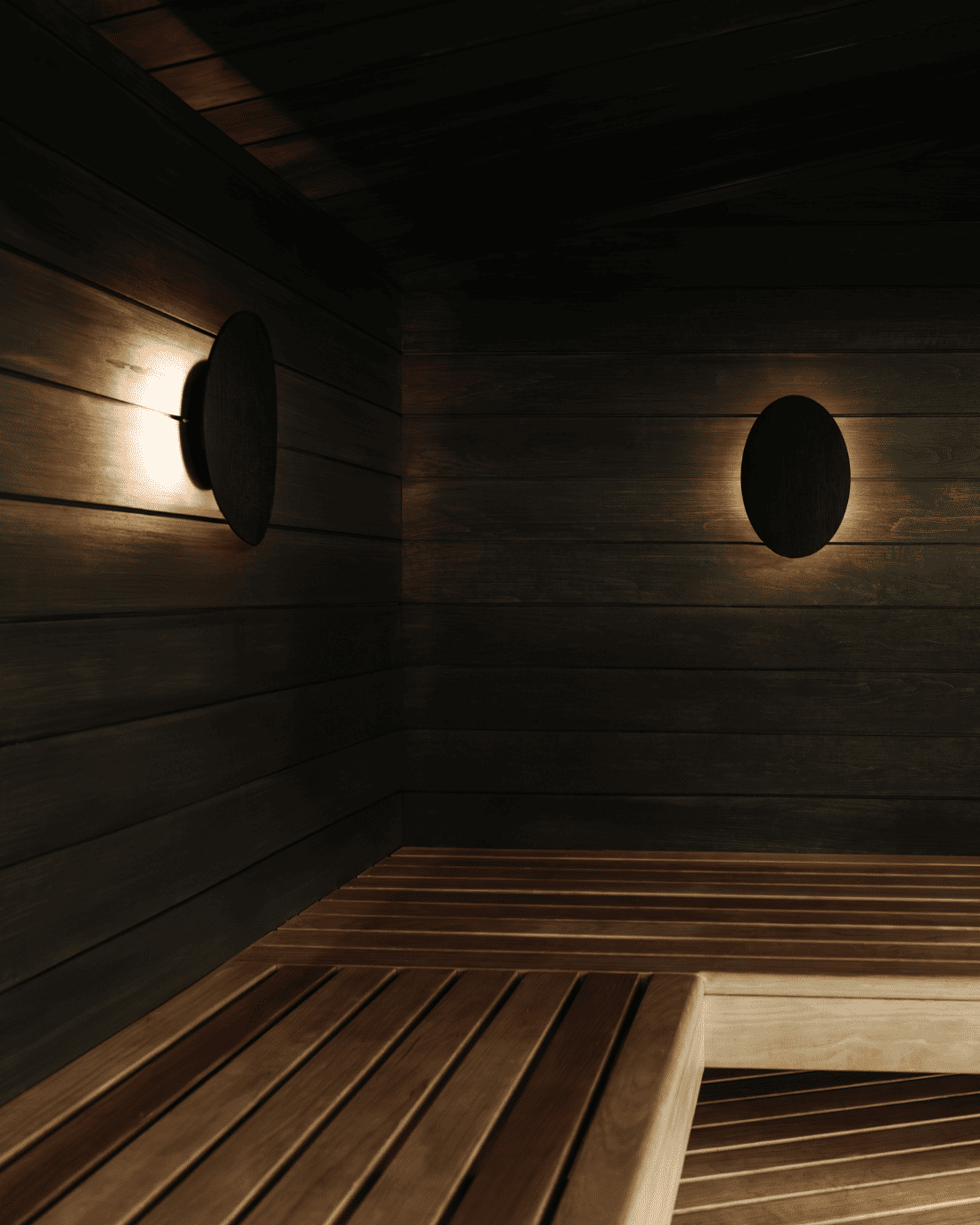 HUUM sauna light, black