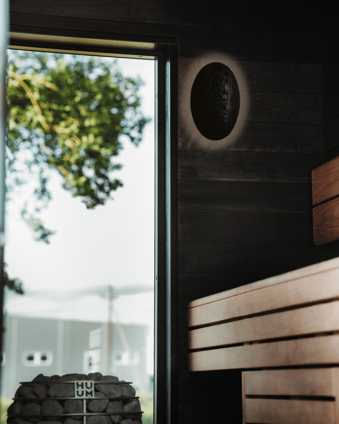 HUUM sauna light, black