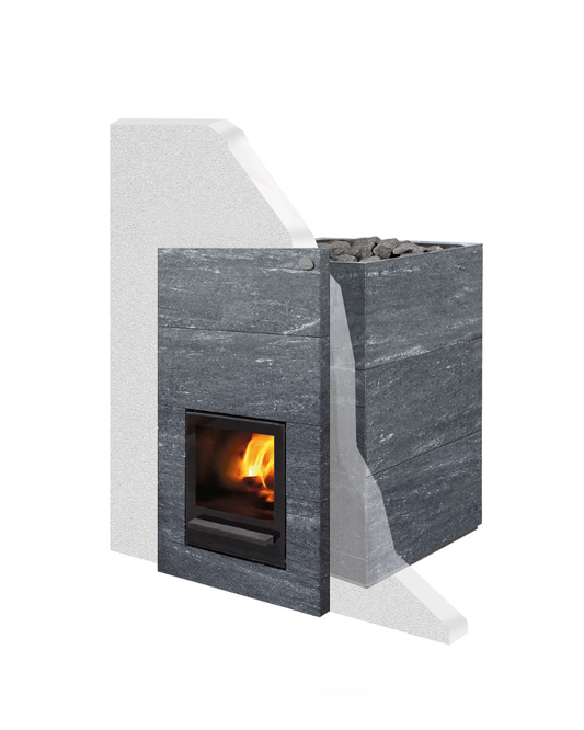 Tulikivi malkas pirts krāsns KINOS ar Nobile apdari