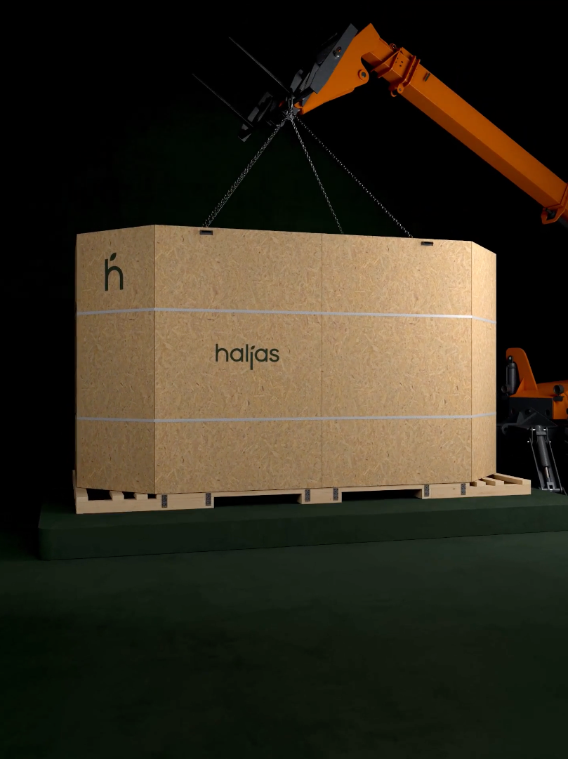 Haljas Double sauna unboxing