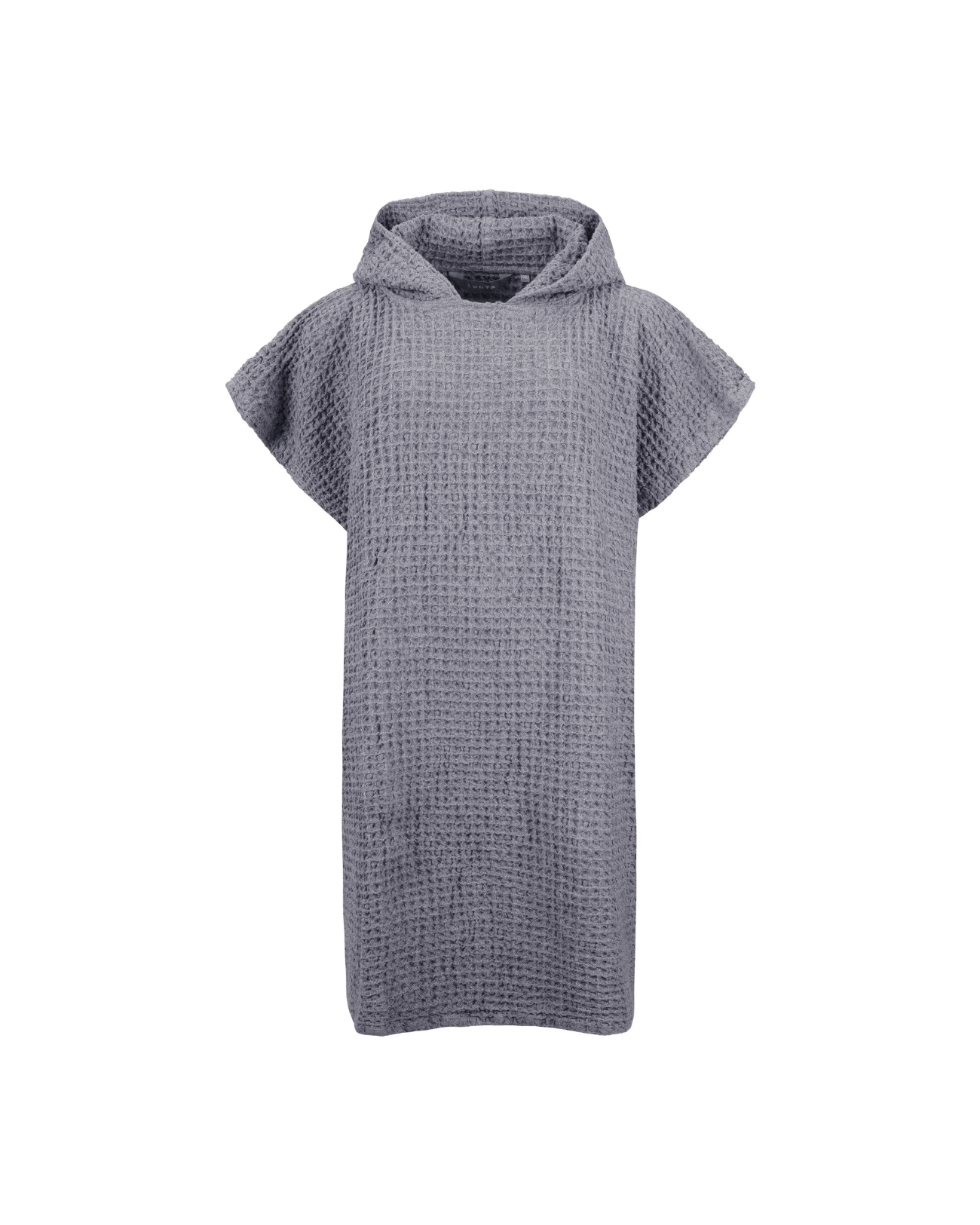 Poncho with linen | grey