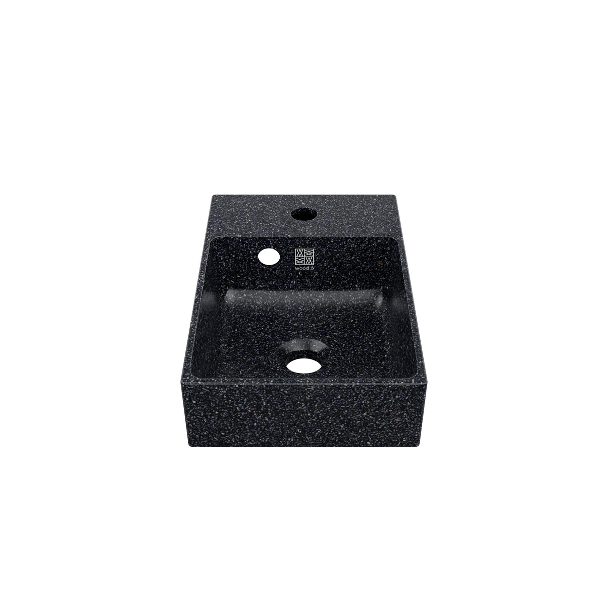 Woodio izlietne Cube40 Slim Char tonī