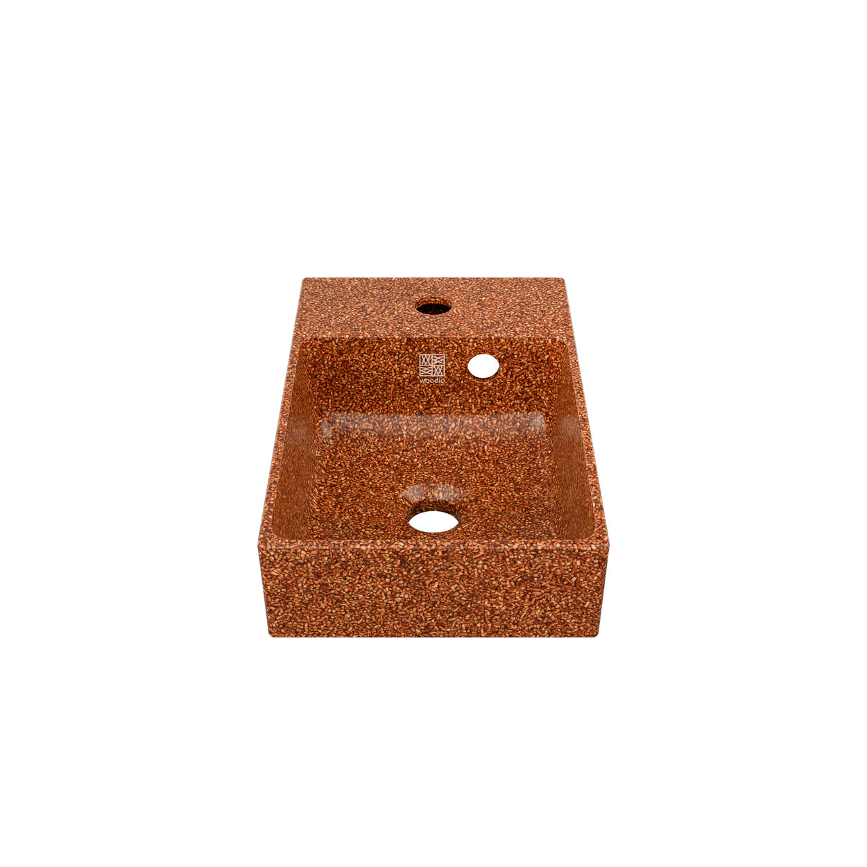 Woodio izlietne Cube40 Slim Clay tonī