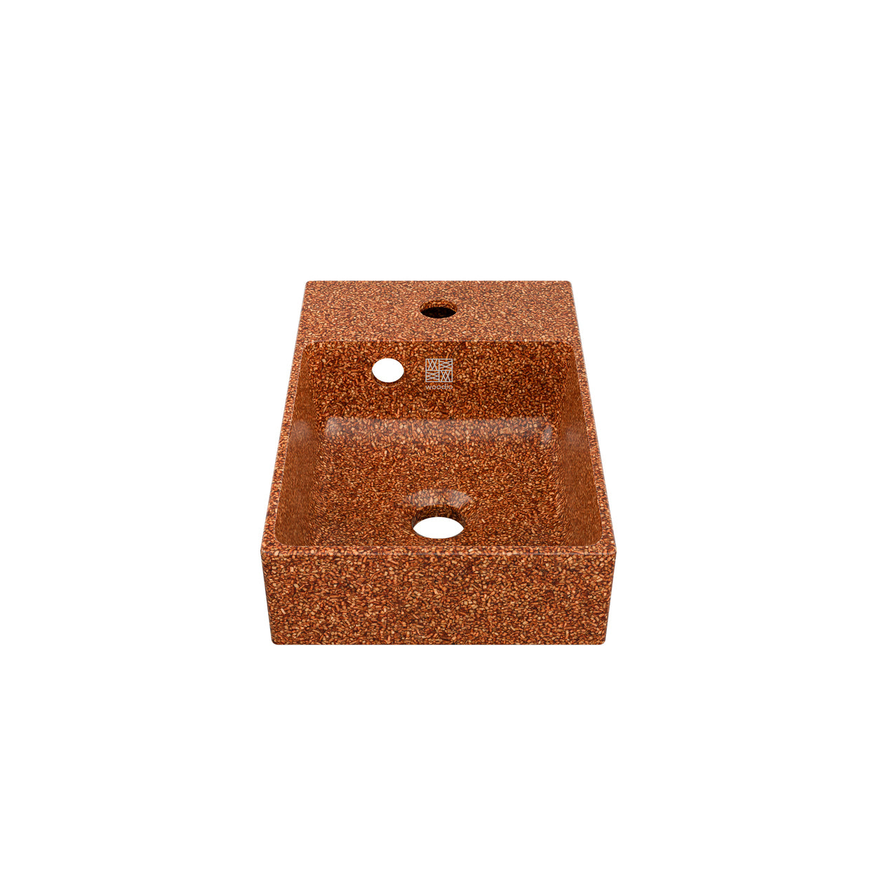 Woodio izlietne Cube40 Slim Clay tonī