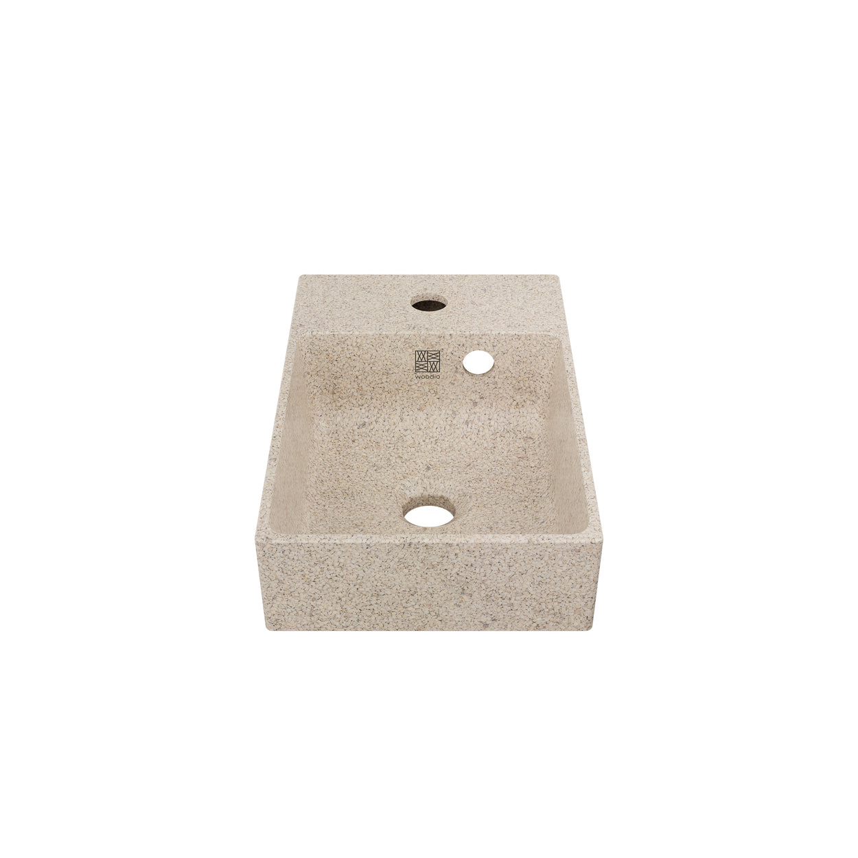 Woodio izlietne Cube40 Slim Linen tonī