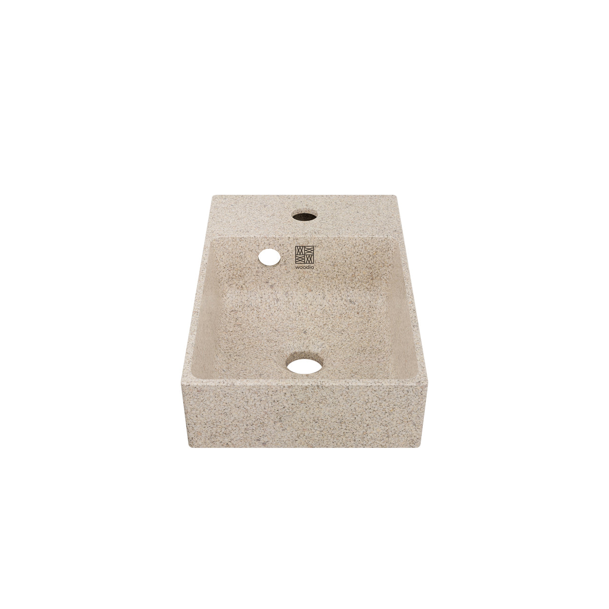 Woodio izlietne Cube40 Slim Linen tonī