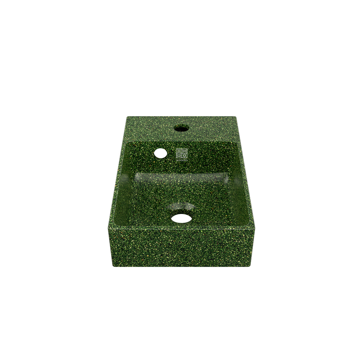 Woodio izlietne Cube40 Slim Moss tonī