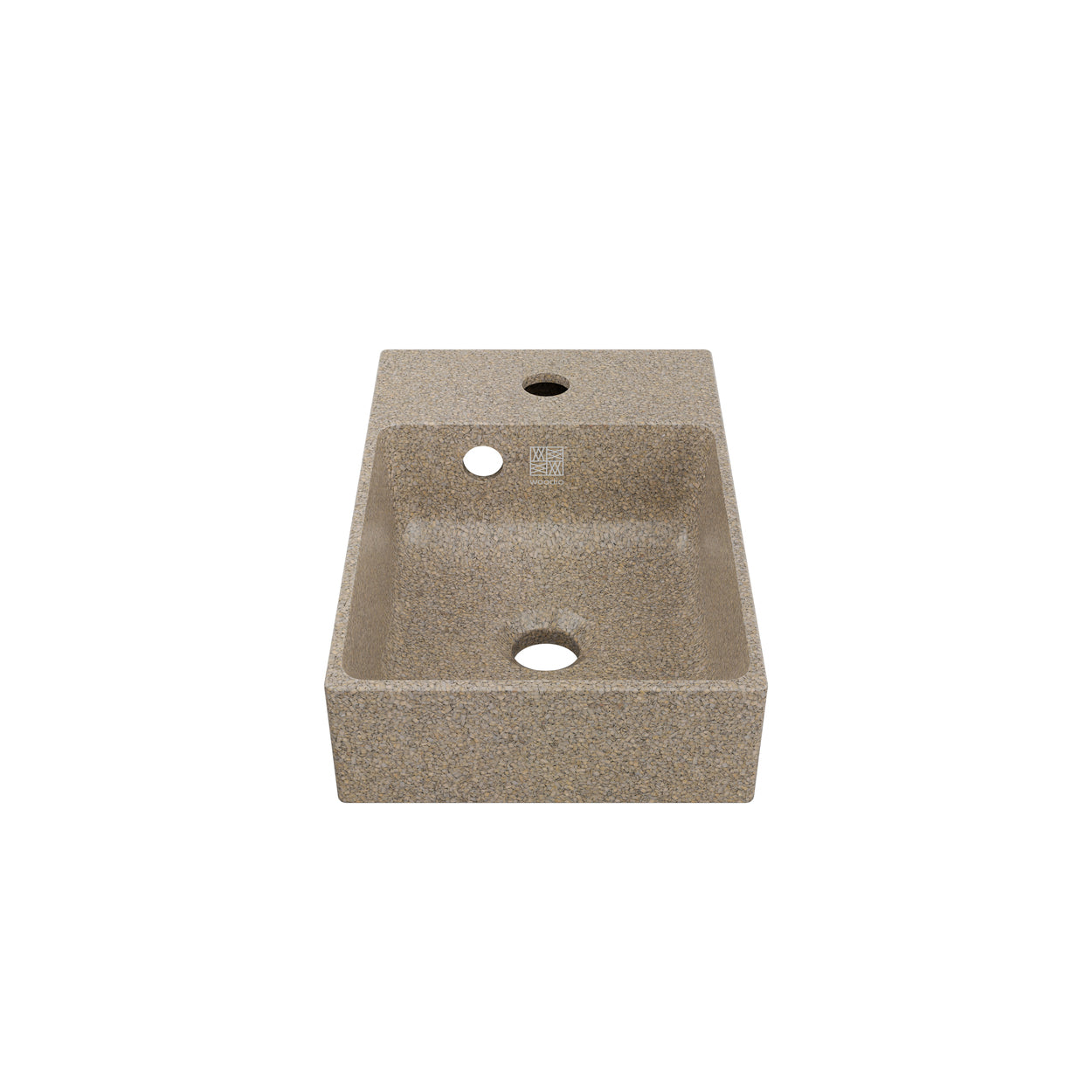 Woodio izlietne Cube40 Slim Mud tonī