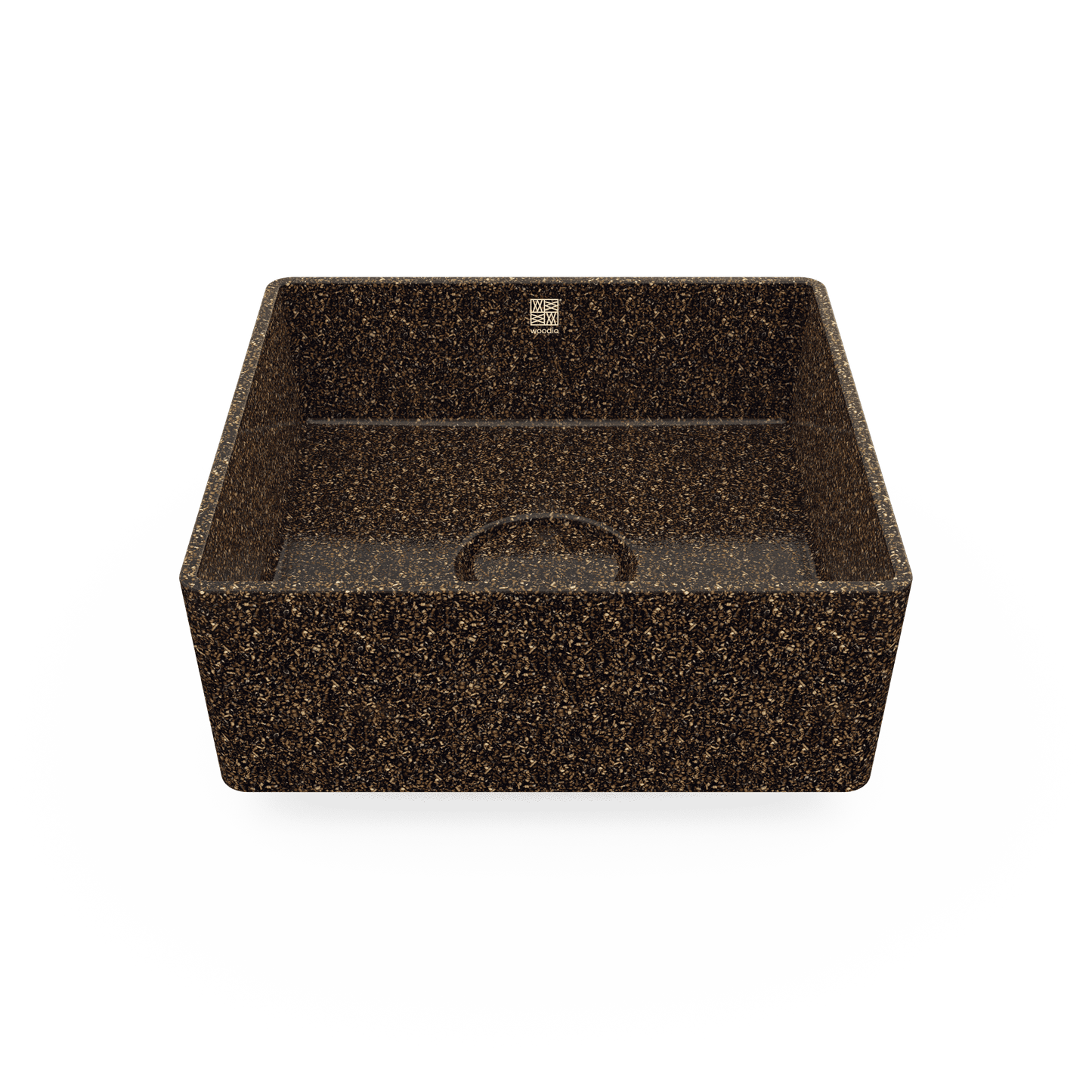 Woodio izlietne Cube40 uz virsmas