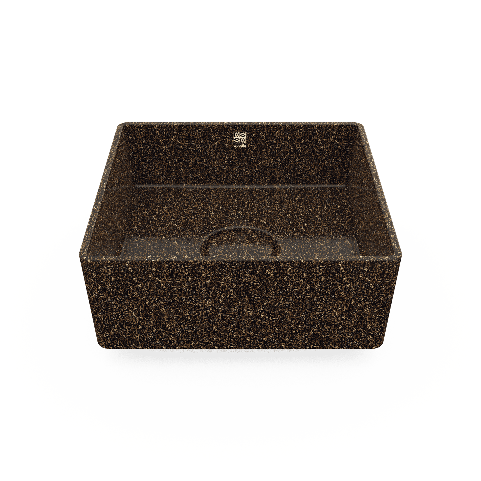 Woodio izlietne Cube40 uz virsmas
