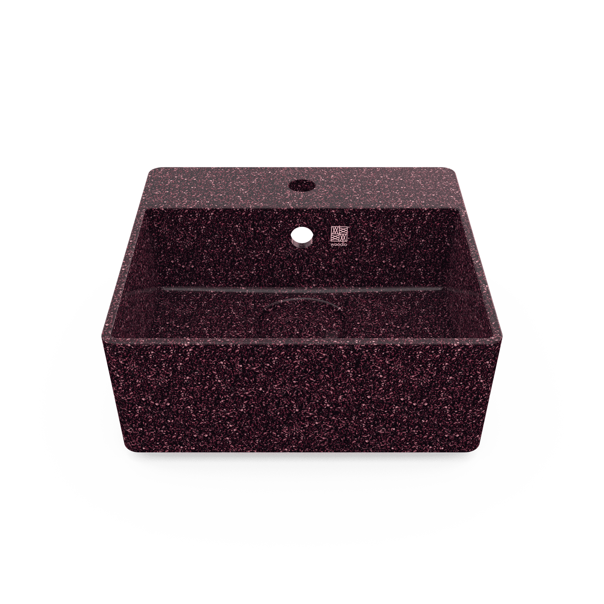 Woodio izlietne Cube40 Berry tonī