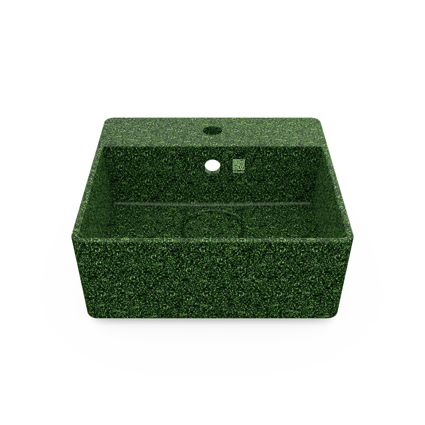 Woodio izlietne Cube40 Moss tonī