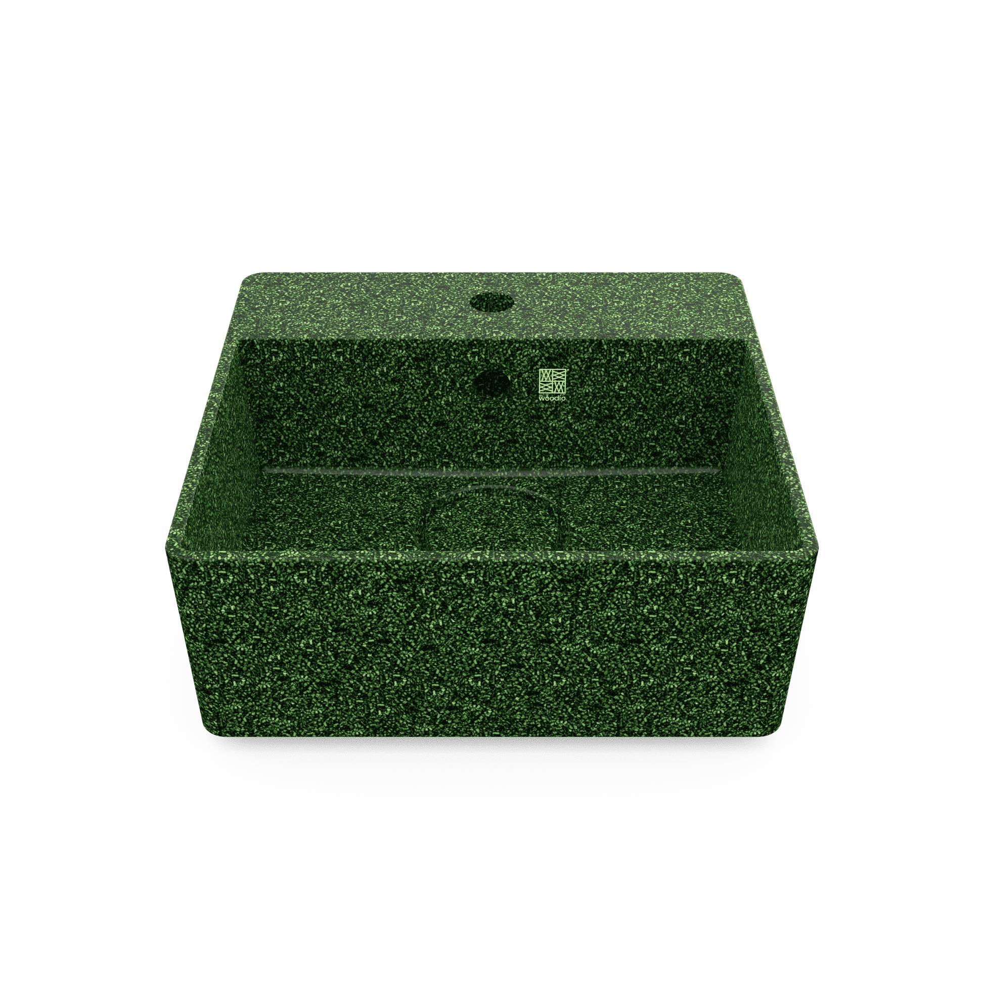 Cube 40 Woodio izlietne Moss tonis