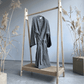 Bathrobe with linen | blue