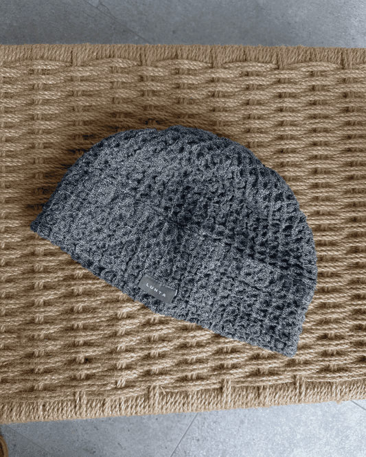 Sauna hat with linen | blue