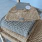 Sauna hat with linen | sand
