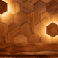 Apdares panelis DecNord Hexa XL ar LED pirtī