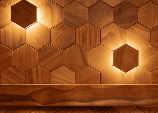 Apdares panelis DecNord Hexa XL ar LED pirtī
