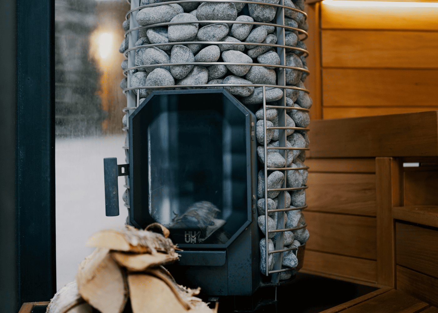 Hele Double Wood mirror sauna