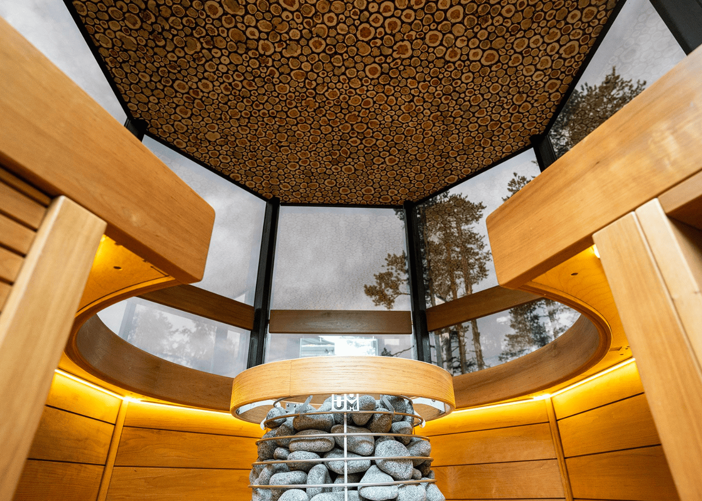 Hele Double mirror sauna