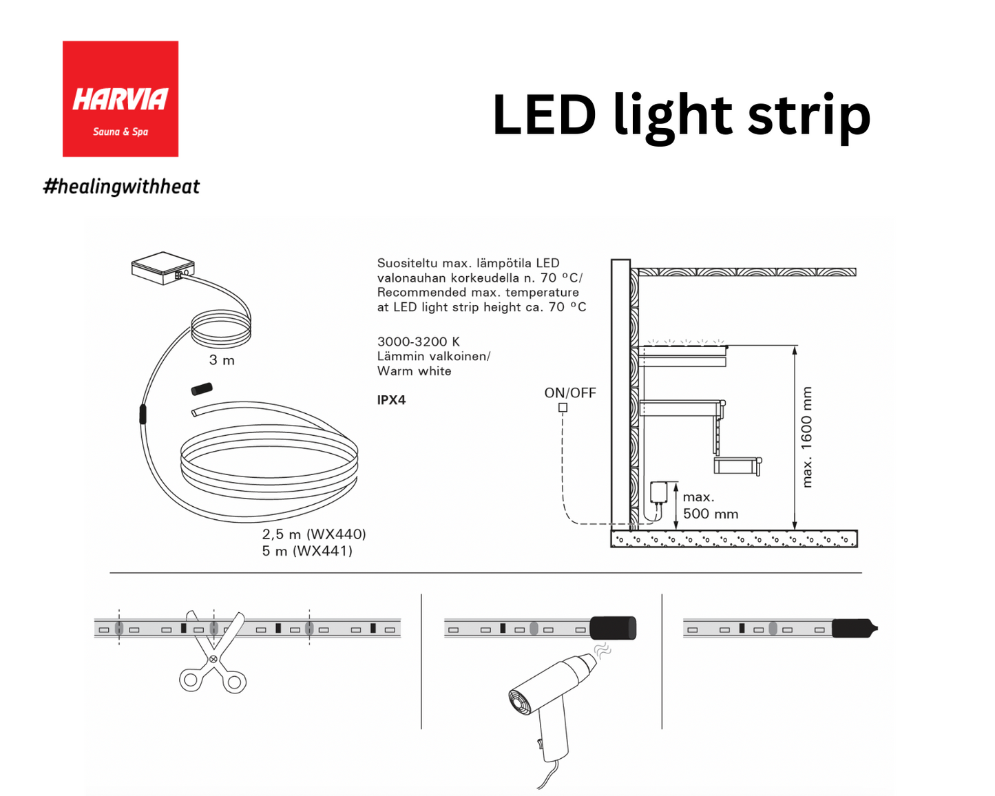 LED lenta, 5 m