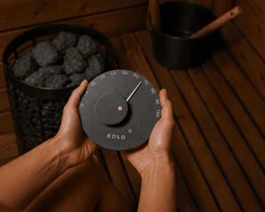 KOLO pirts higrometrs | melns