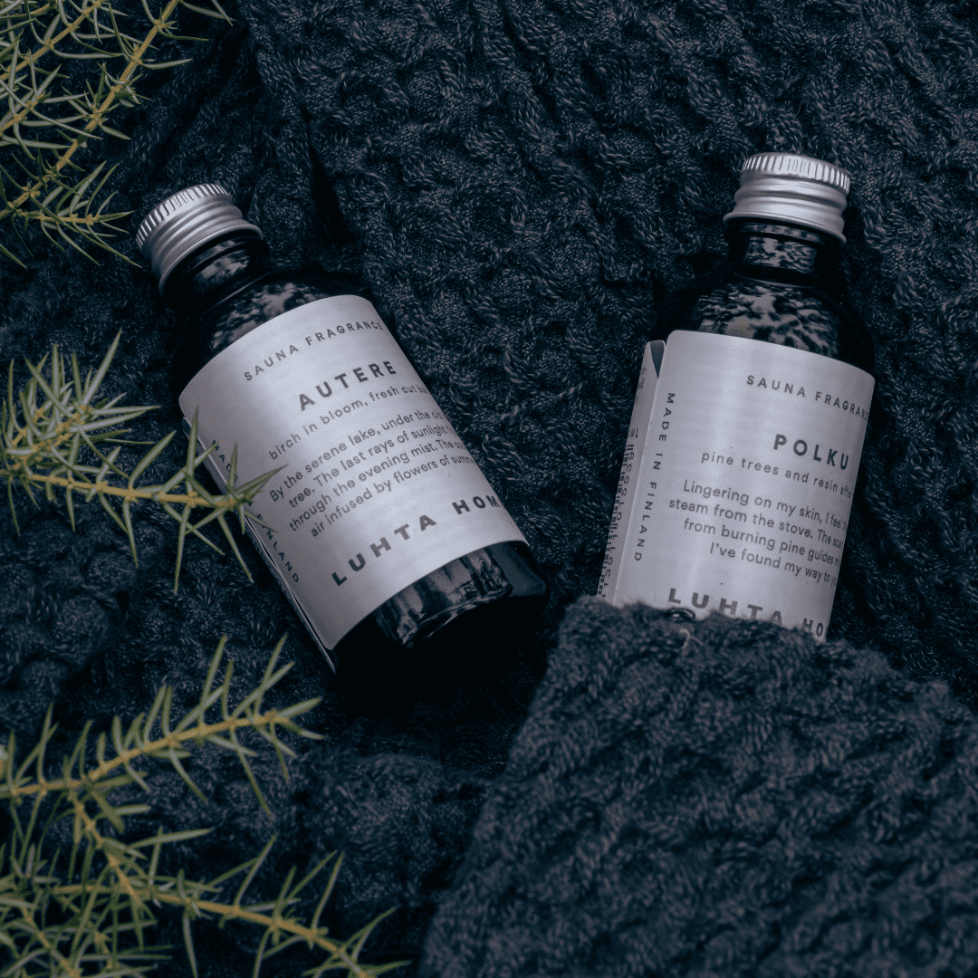 Pirts aromāti Luhta Home stikla pudelītēs