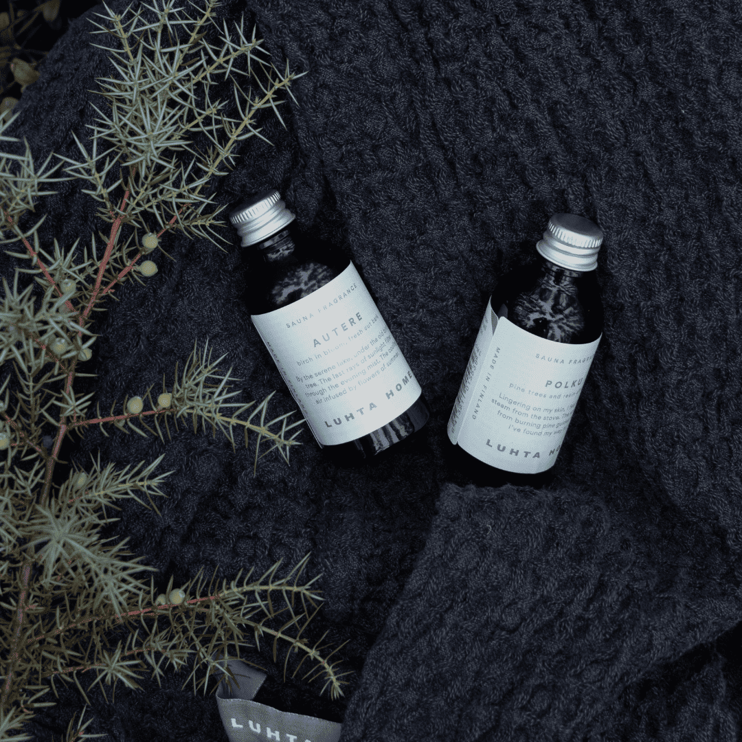 Pirts aromāti Luhta Home stikla pudelītēs