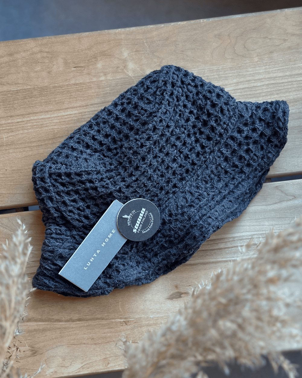 Pirts cepure ar linu | melna