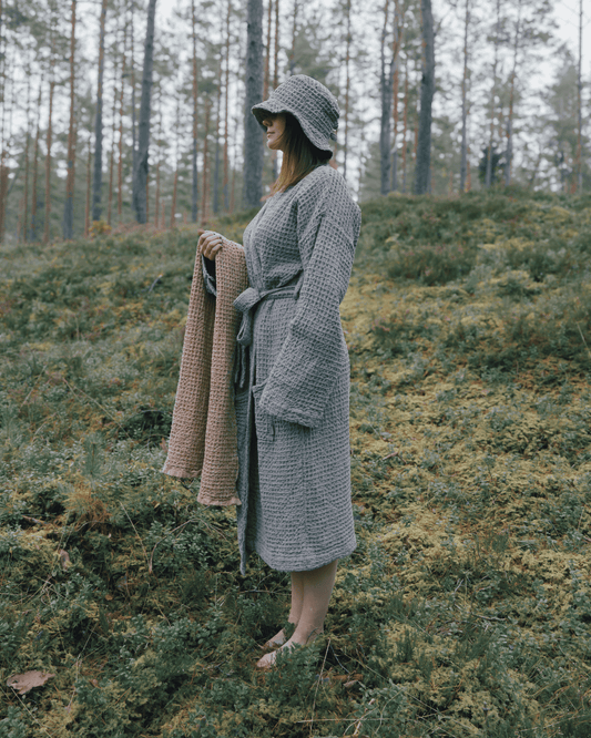 Towel with linen | sand