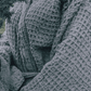 Bathrobe with linen | grey