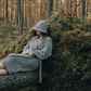 Bathrobe with linen | grey
