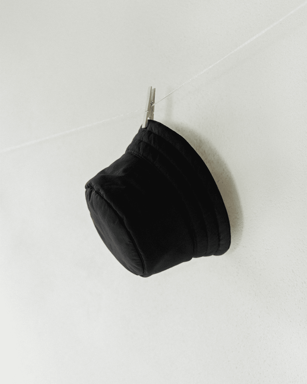 Sauna hat with wool | black