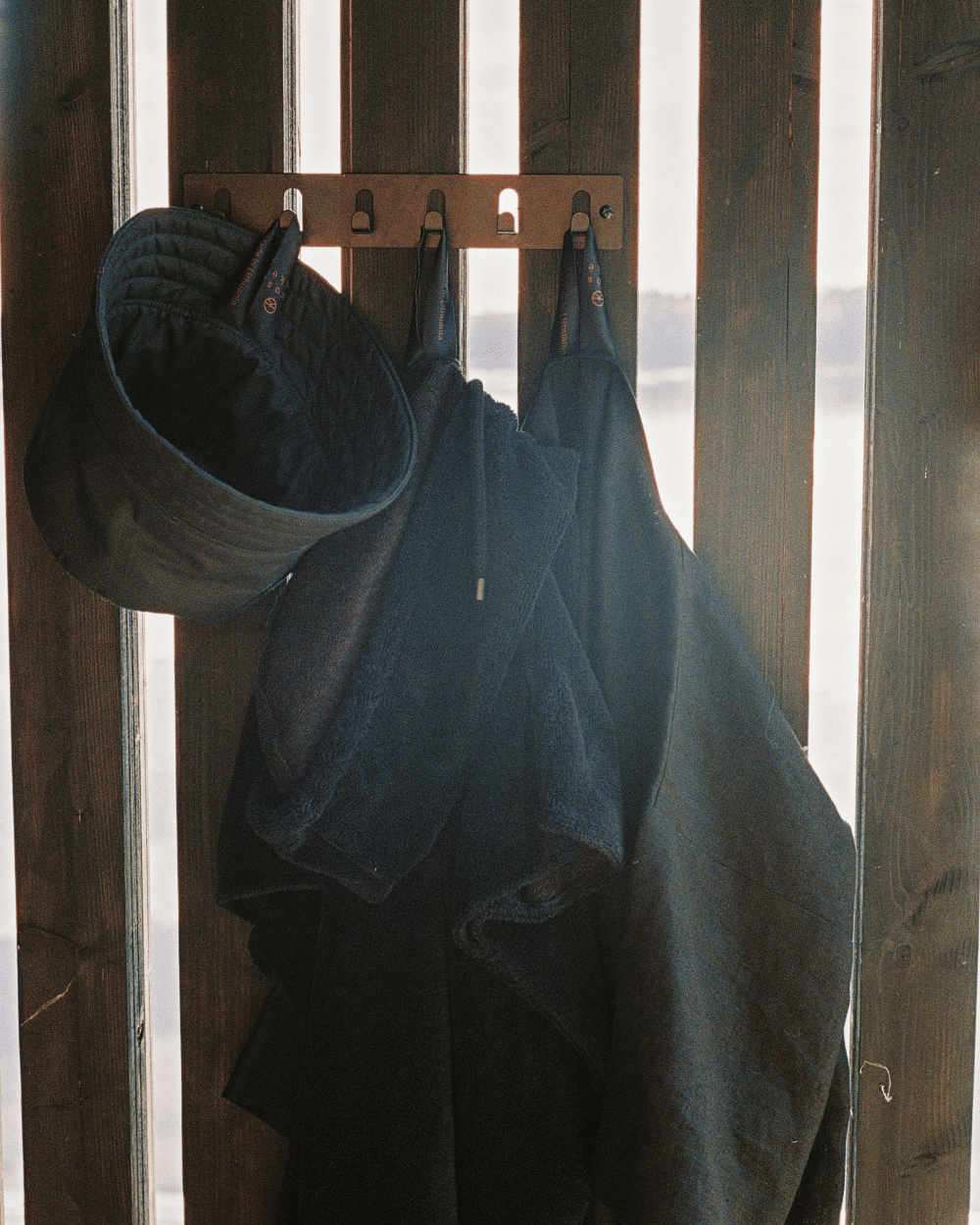 Sauna hat with wool | black