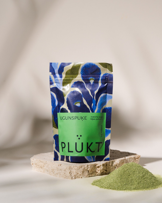 Ugunspuķes lapiņu pulveris (alternatīva mačai)